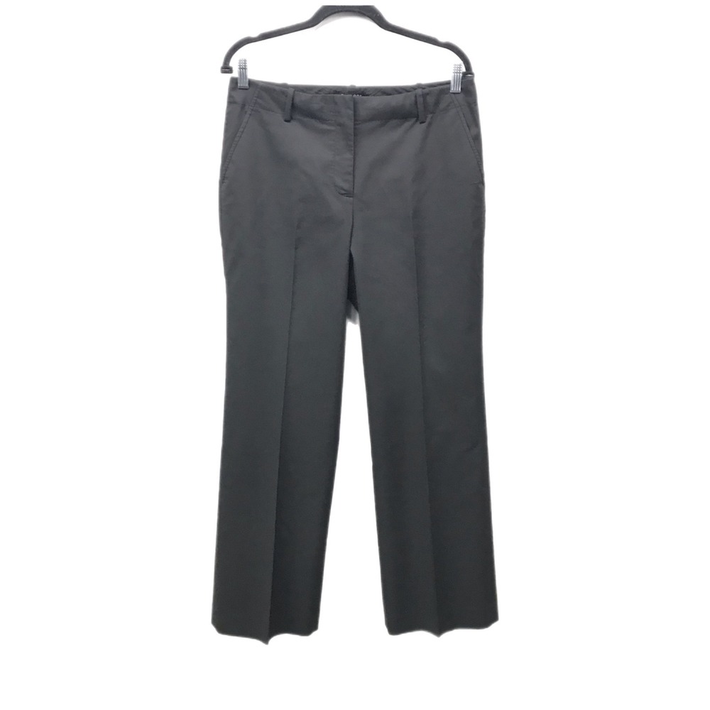 Talbots Petite Heritage Wide Leg Pants Women's Size 8P Black Career Slacks